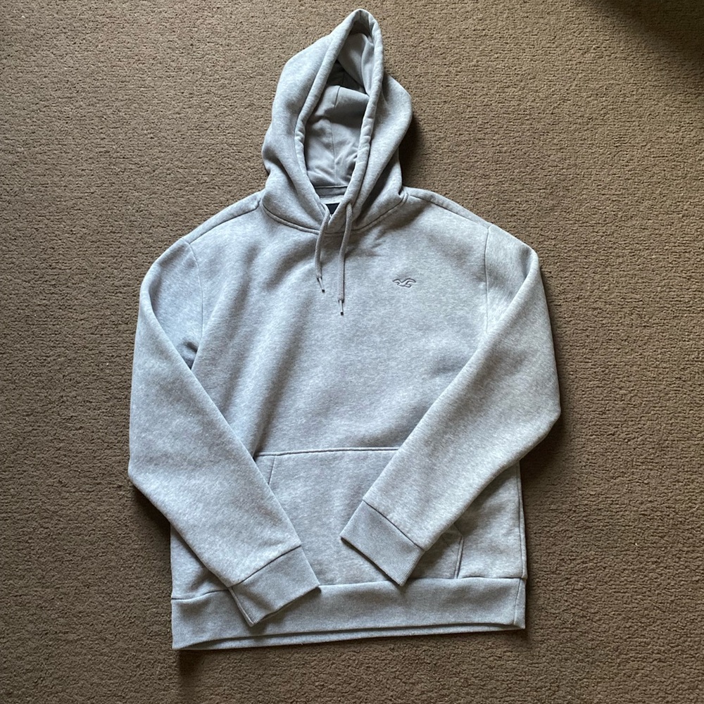 Hollister Light Gray Hoodie